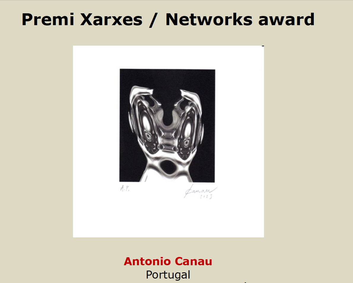 Antonio Canau Premi Xarxes Networks Award International Miniprint Reus Fortuny 2024 Catalunha Espanha