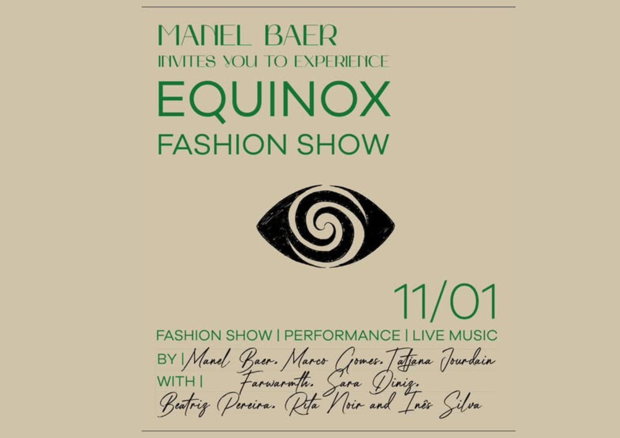 Antigo aluno Manel Baer lança a sua nova coleção de moda no dia 11 de janeiro