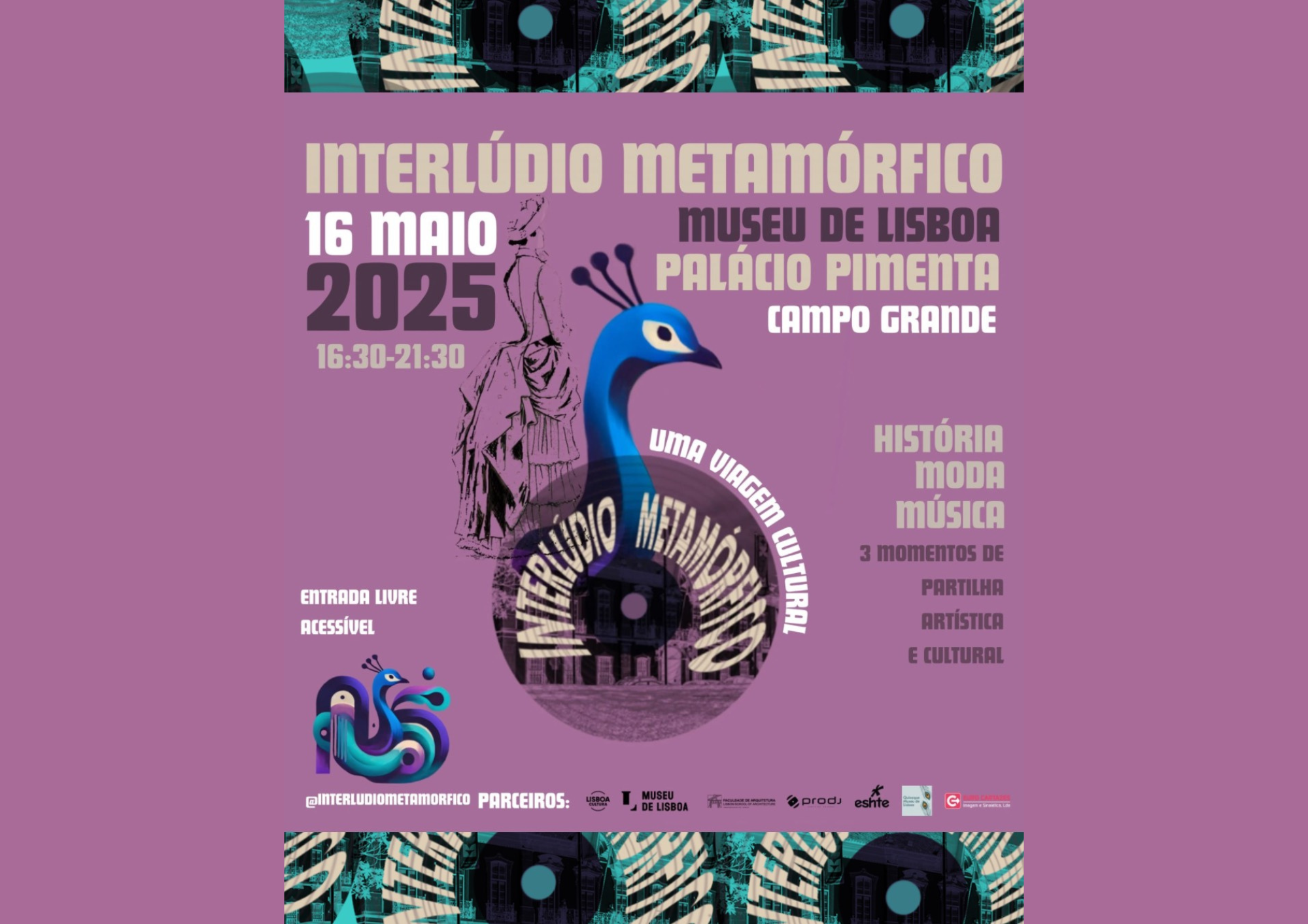 Interlúdio Metamórfico no Museu de Lisboa com participação dos alunos de Design de Moda da FA.ULisboa