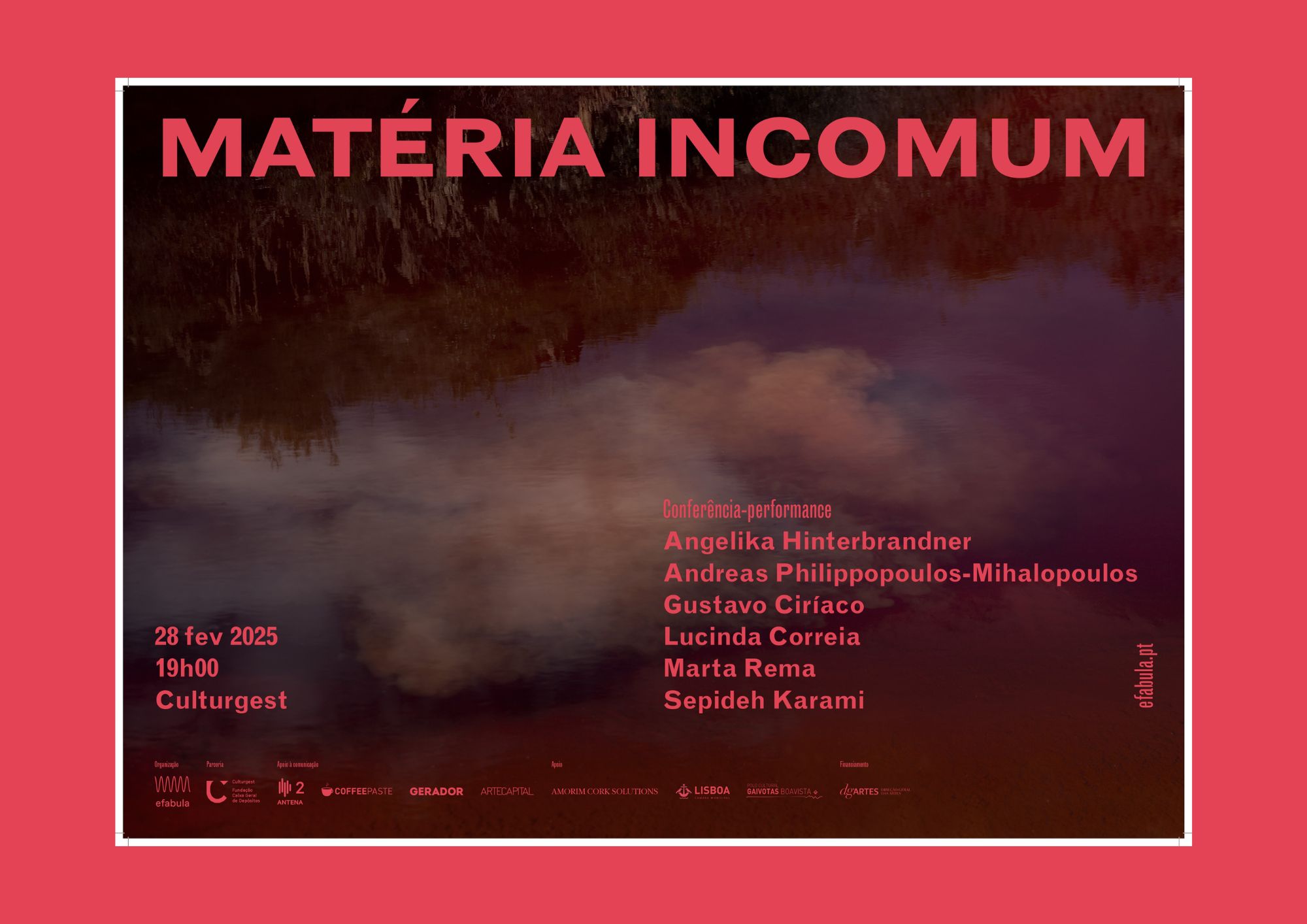 Conferência-performance MATÉRIA INCOMUM