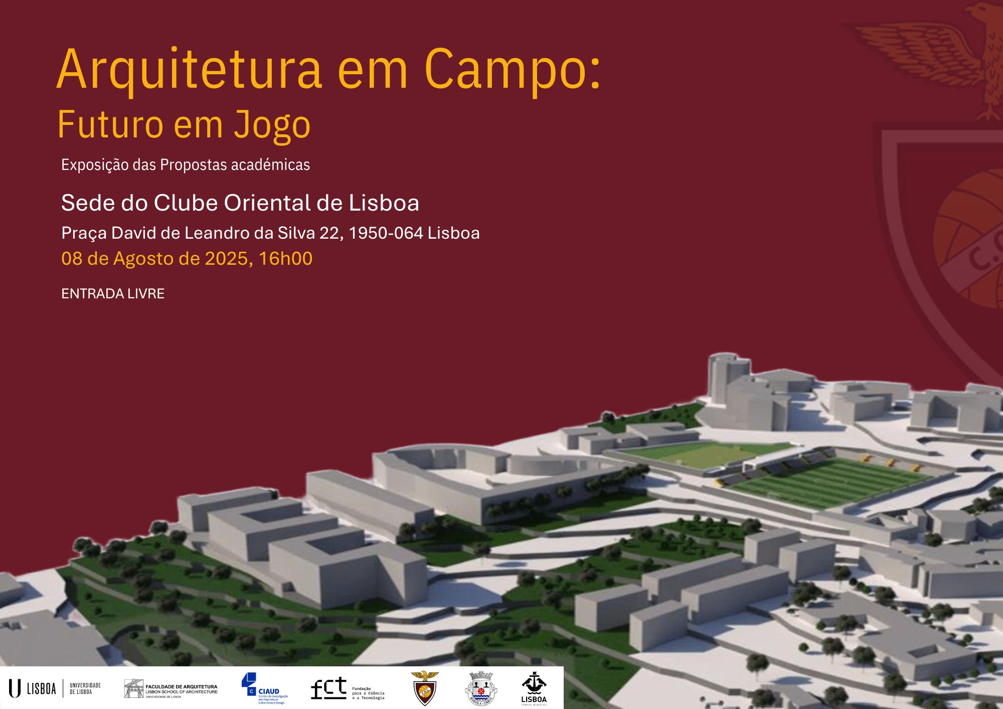 Exposição de Projetos Académicos propõe renovação do Estádio do Clube Oriental de Lisboa