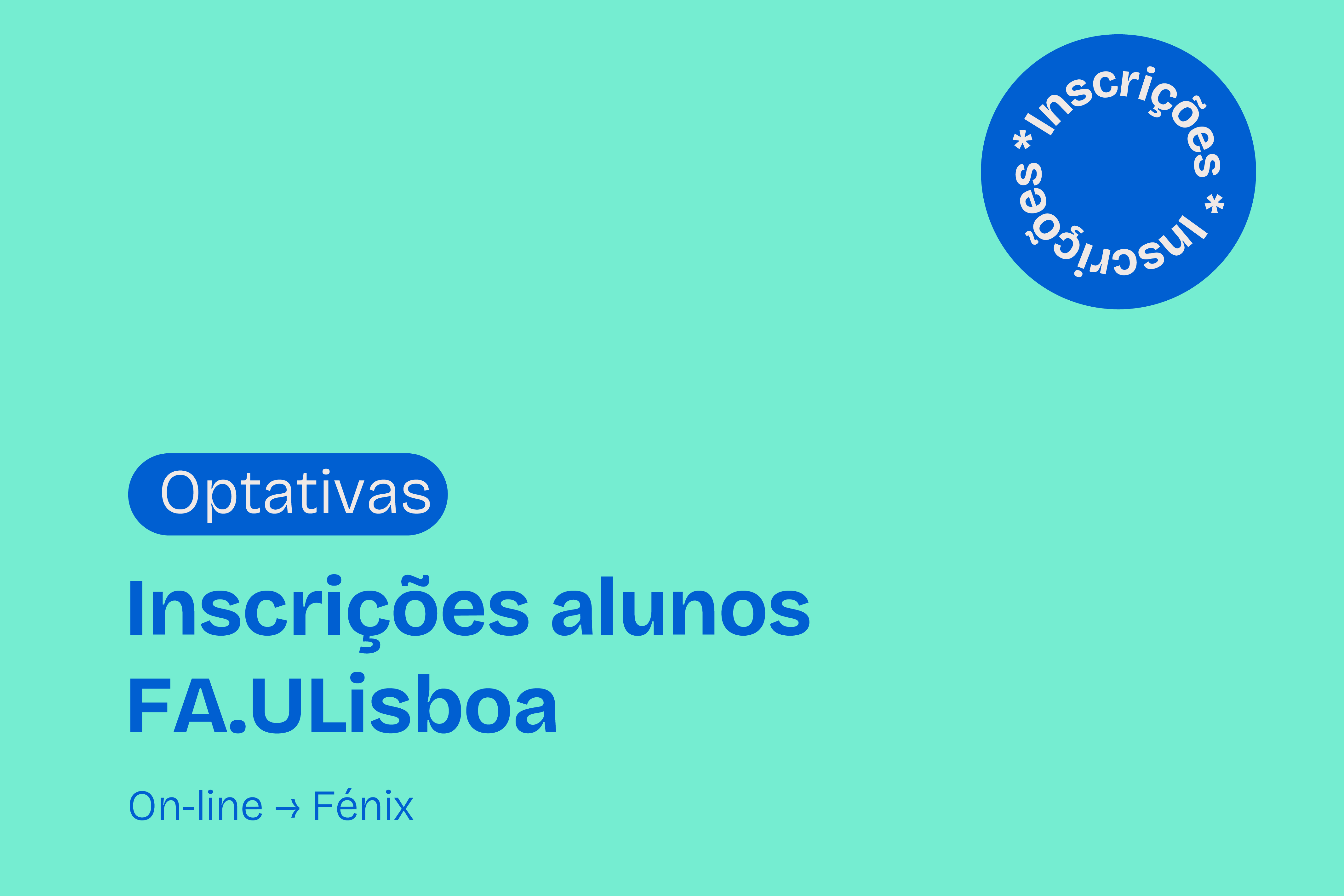 Publicação das listas de Optativas 2025/2026