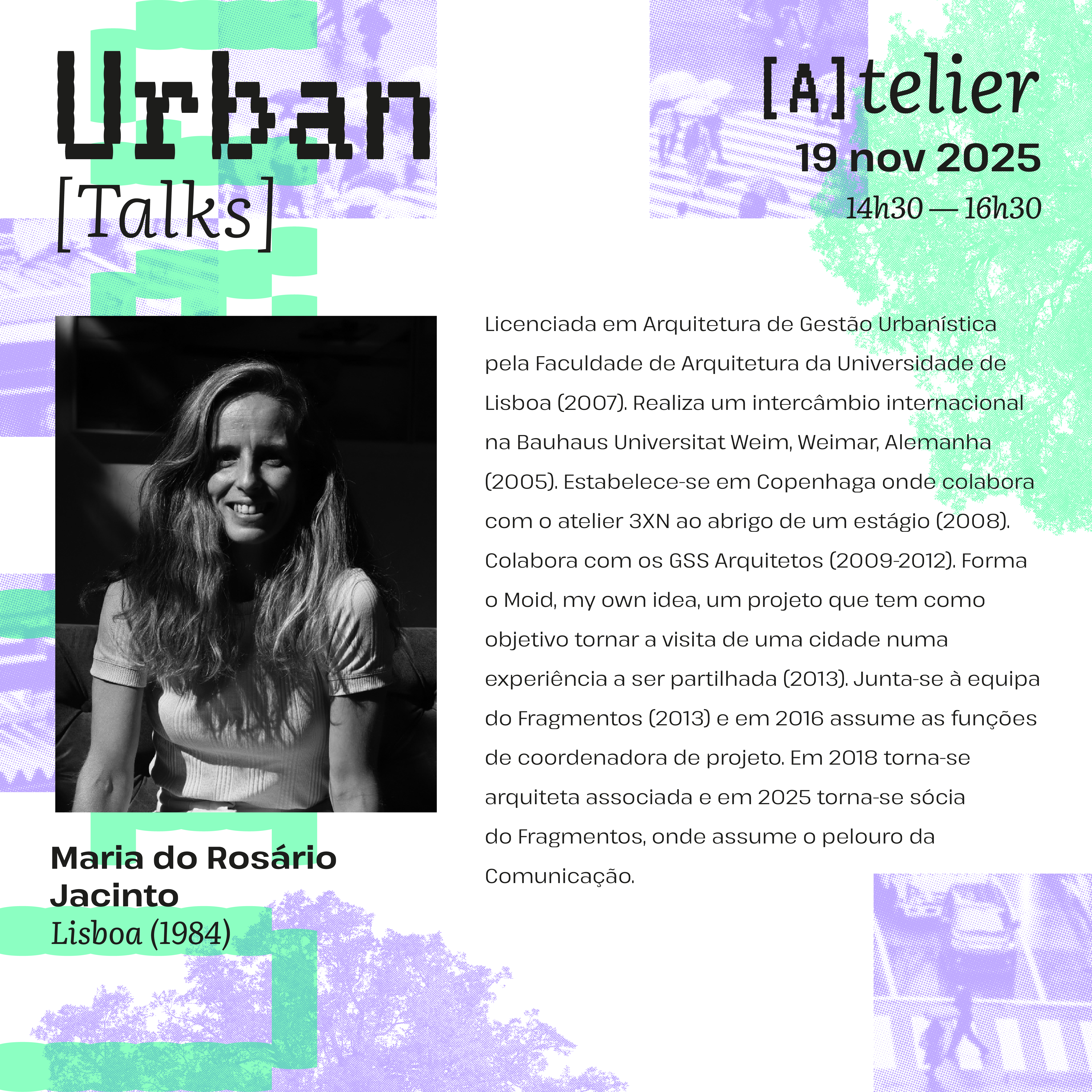 Urban Talks 2025 Post Bio Maria do Rosário Jacinto