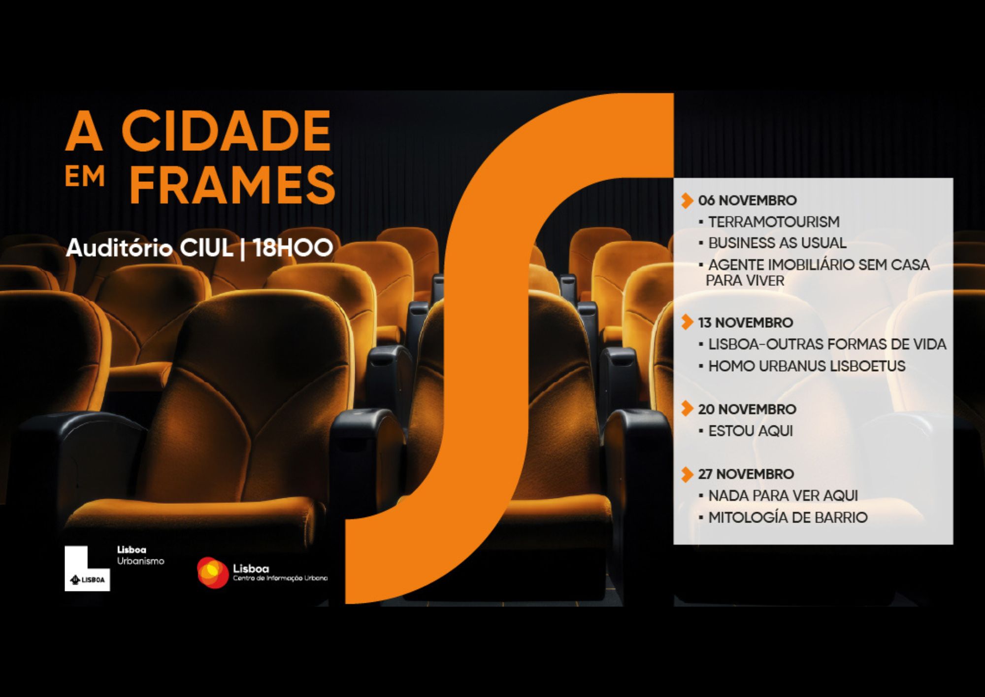 Ciclo de Cinema - Cidade em Frames com 