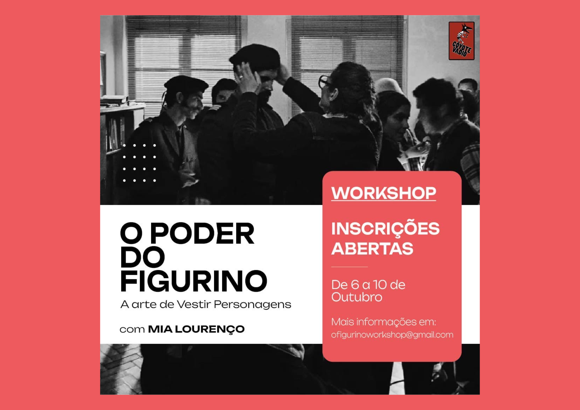  Mia Lourenço, antiga aluno de Design de Moda, realiza o workshop 