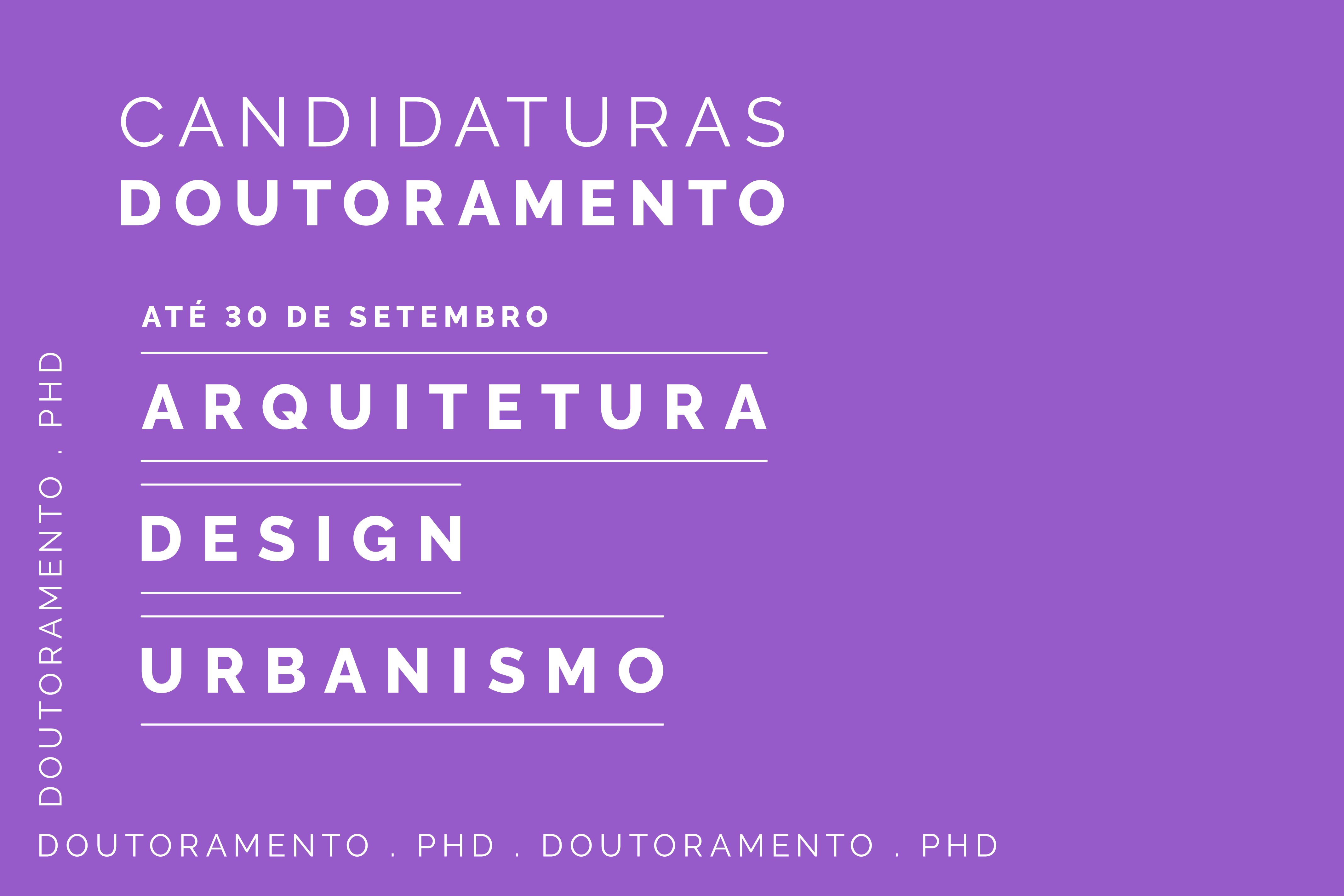 Candidaturas aos Doutoramentos Intensivos